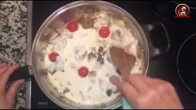 Спагетти со шпинатом и грибами смотреть онлайн