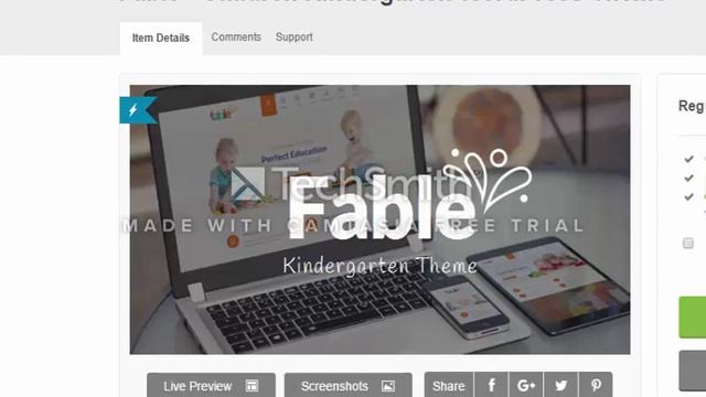 Fable Children Kindergarten WordPress Theme Review смотреть онлайн
