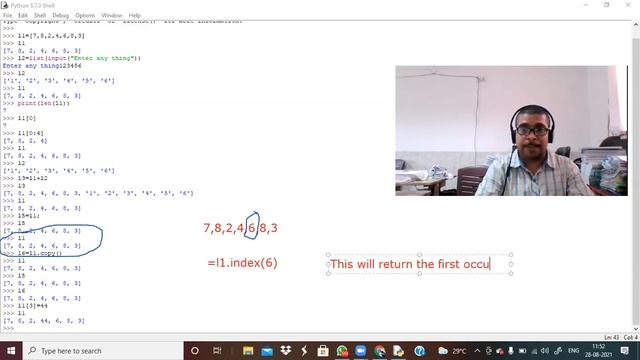 Manupulating list in python смотреть онлайн