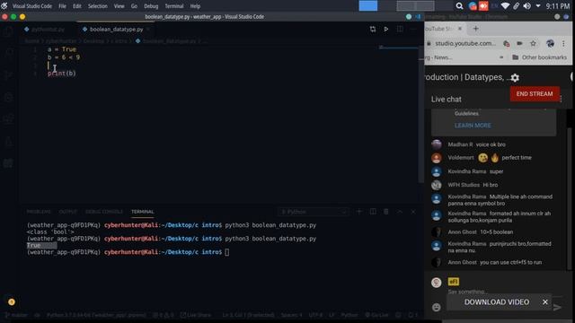 Data types | python introduction | day 2 | Tamil смотреть онлайн
