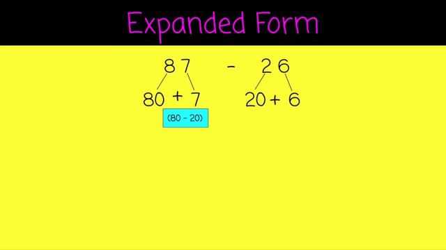 Subtraction- Expanded Form Strategy смотреть онлайн