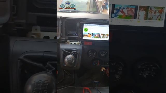 Toyota Hiace install Android player 7"display back camera installation car stereo screen bk car смотреть онлайн