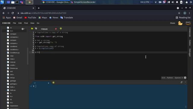 Python Language: Capitalizing a copy of a string смотреть онлайн