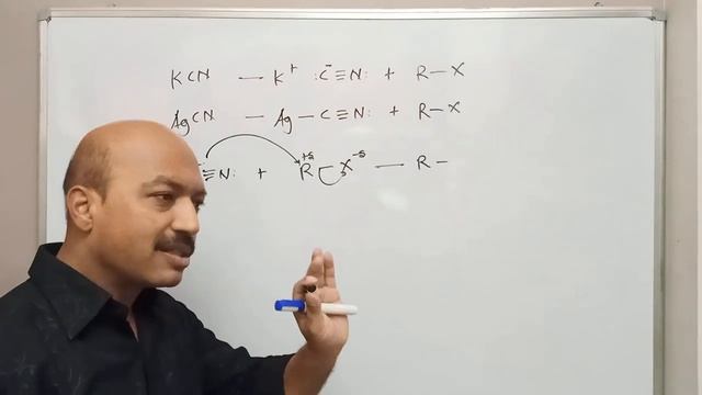 haloalkanes react with KCN to form alkyl cyanides as main product while AgCN forms isocyanides смотреть онлайн