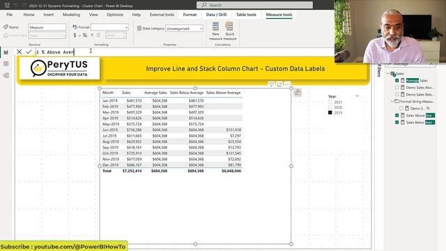 Tips for Dynamic Formatting in Power BI - Customize Line and Stack Column Charts | PeryTUS - Power смотреть онлайн
