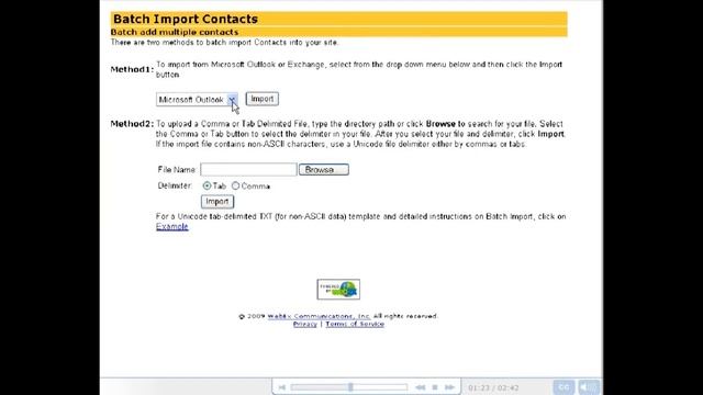 CTI_WebEx Добавление адресной книги компании смотреть онлайн