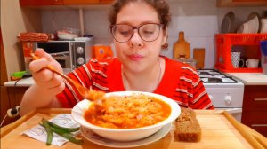 Мукбанг тушеная капуста/Детский алкоголизм, шокирующий случай