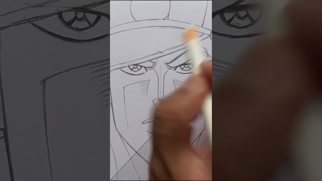 Easy anime sketch | how to draw Jotaro - JoJo' Bizarre | anime boy drawing step by step for beginne смотреть онлайн