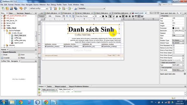 Huong dan tao report trong java смотреть онлайн