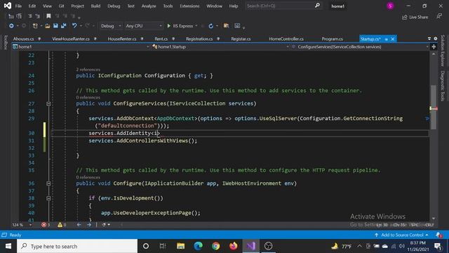InvalidOperationException: Unable to resolve service for type 'Microsoft.AspNetCore.Identity.User.. смотреть онлайн