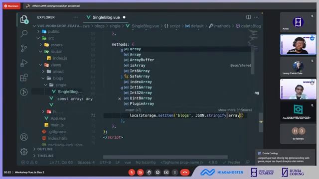 Workshop Vue.JS - Fundamental Front-End With Vue.JS (Day 2) смотреть онлайн