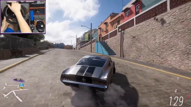 Ford Mustang 1968 GT drift | Forza Horizon 5 | wheel Thrustmaster T300 смотреть онлайн