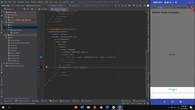 Flutter Tutorial - Create Bottom Sheet Like Instagram #1 смотреть онлайн