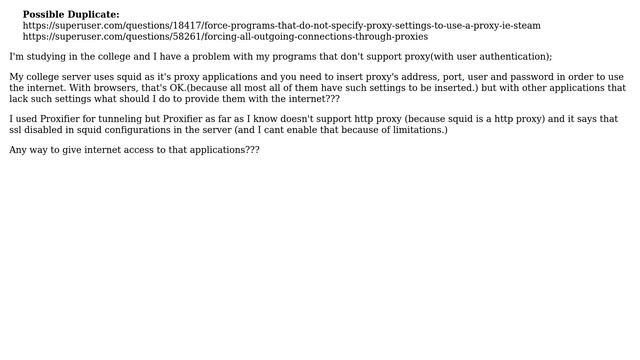 force applications to use proxy (2 Solutions!!) смотреть онлайн