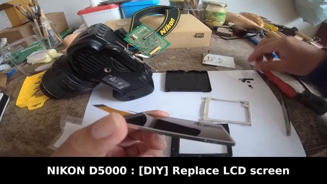 Nikon D5000 : DIY Replace LCD screen (FAST) смотреть онлайн