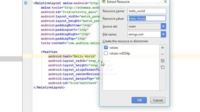 How to extract String as a Resource in Android Studio смотреть онлайн