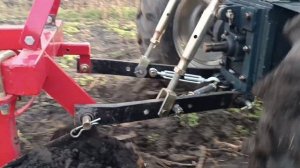 Вспашка огорода минитрактором