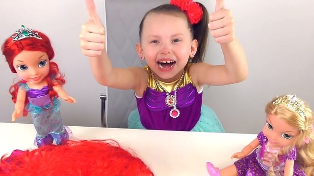Alice Becames Little Mermaid Ariel a Funny story about a magical Toys смотреть онлайн