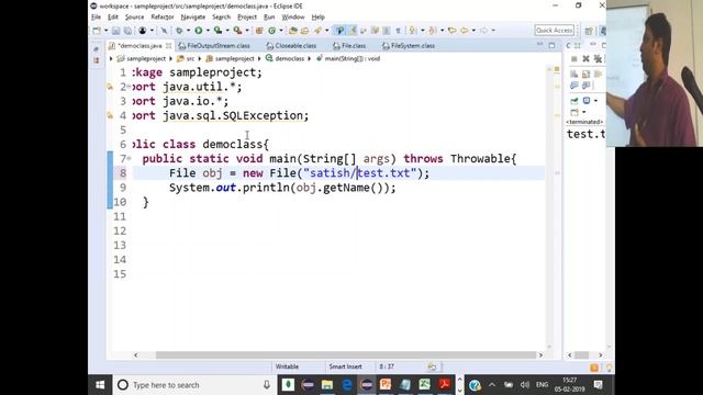 Java #18 Exception Chaining ,File Object and Methods смотреть онлайн