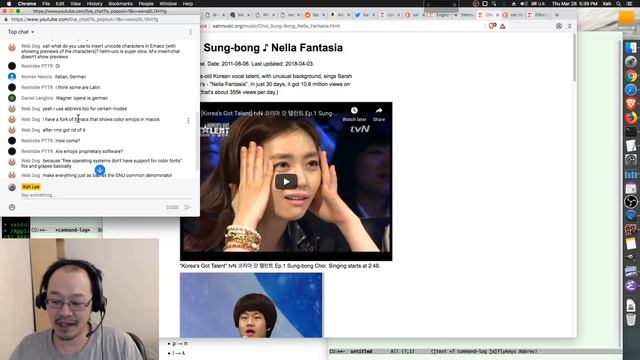 xah talk show 2019-03-28 emacs key macro, unicode, IPA, history of China vs Taiwan смотреть онлайн