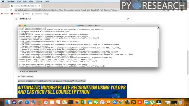How to Automatic Number Plate Recognition using YOLOv8 and EasyOCR Full Course | Python смотреть онлайн