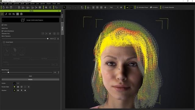 Character Creator 4 Tutorial - Assigning Hair Conformable Regions смотреть онлайн