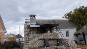 Подъем крыши реечными домкратами. Крыша едет вверх!