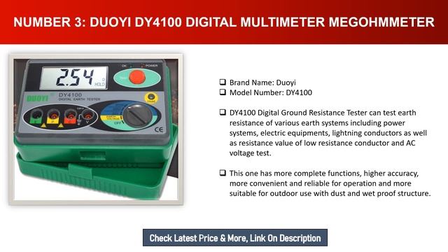 Top 5 Best OHM Meter In 2024 [Update] Best Resistance Meter Tester Megohmmeter Tool Review