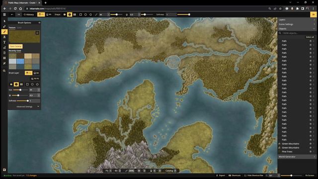 Inkarnate Mapmaking Tutorial #7 - Terrain Painting смотреть онлайн