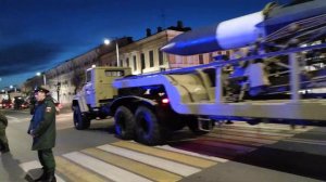 репетиция парада победы в Твери. на советской улице