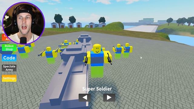 Building an ULTIMATE NOOB ARMY In Roblox NOOB ARMY TYCOON! смотреть онлайн
