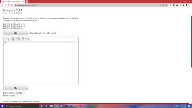 Array-1 (fix23) Java Tutorial || Codingbat.com смотреть онлайн