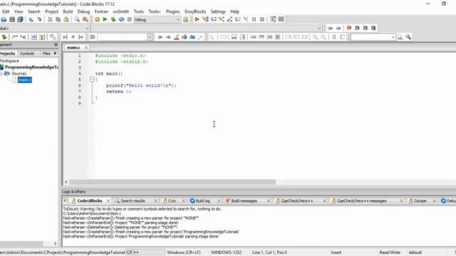 How to Install CodeBlocks, GCC Compiler on Windows 10 + Run Your First C program смотреть онлайн