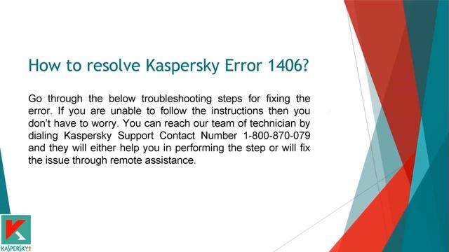 How to Resolving Kaspersky 1406 Error? смотреть онлайн