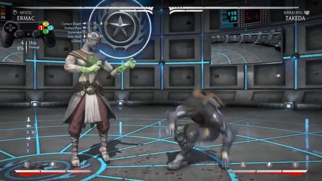 Mortal Kombat X ERMAC Combos - MYSTIC - Mortal Kombat X Combo Tutorial смотреть онлайн