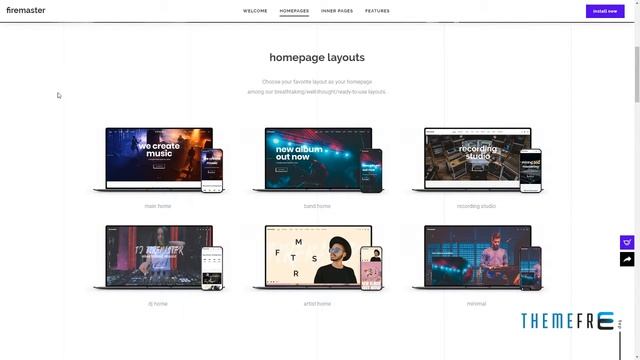 Firemaster - A Creative Music WordPress Theme смотреть онлайн