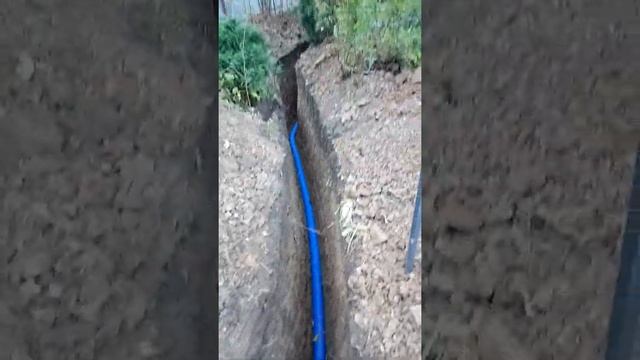 Траншея под зимний водопровод -3 . Своими руками! смотреть онлайн