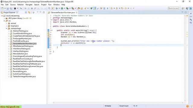 Day24: Generate Random Numbers in Java смотреть онлайн