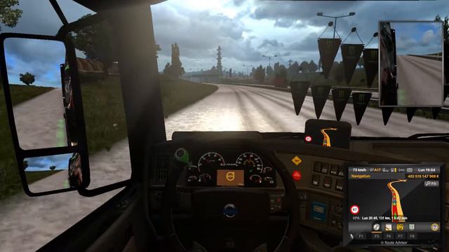 Euro Truck Simulator 2 Mission avec nouveaux skin de Monster Energy Girl смотреть онлайн