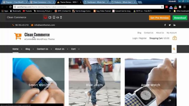 Clean Commerce Free Online Shop Building WordPress Theme Download Link смотреть онлайн