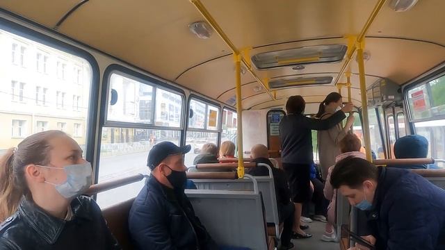 Архангельск. Travel 4K In The PAZ-32054 Bus. ПАЗ-32054. 乘坐 PAZ-32054 巴士。
