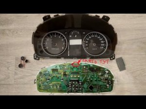 Ремонт комбинации приборов, Hyundai Getz рестайл. Лечим неисправность ДУТ, с помощью паяльника