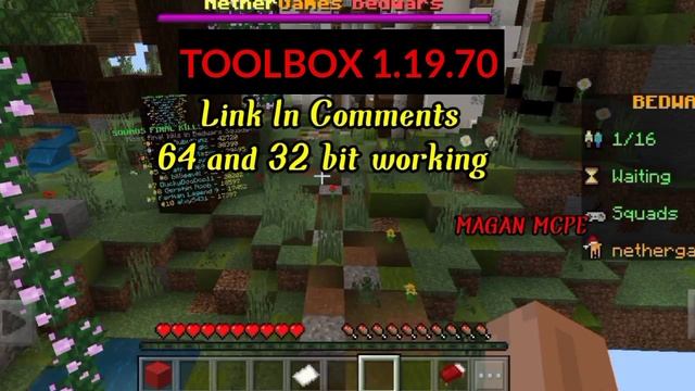 TOOLBOX 1.19.70 LATEST APK 32bit and 64bit infinite premium SERVER FIXED CRASH NO LAG ANTI BAN смотреть онлайн