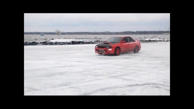 Суба дрифт или корова на льду...Subaru winter drift смотреть онлайн