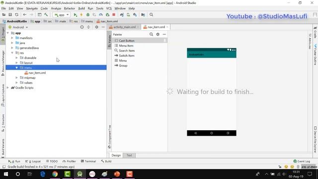 Kursus Online Kotlin #06 - Membuat Layout menu bottom navigation - bagian 2 [Free] смотреть онлайн