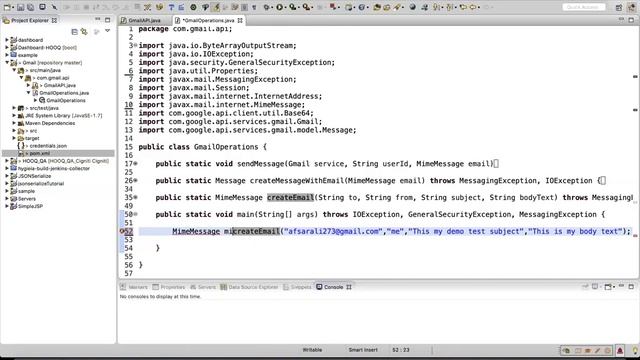 Gmail API - Send Email Using Gmail API with Java -Part-4 смотреть онлайн