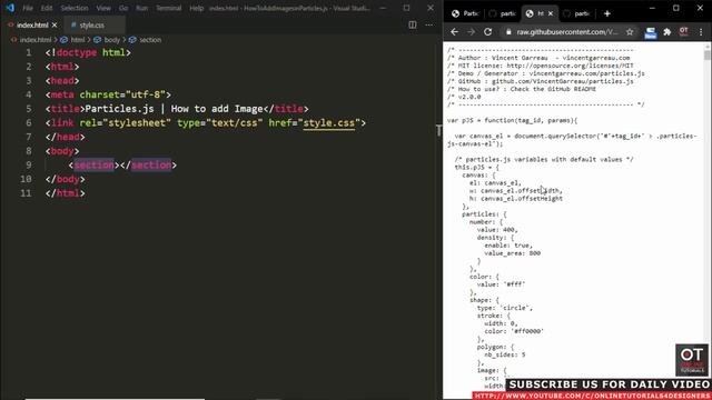 How add Image in Particles.js | Quick tutorial on How To Add particles.js to your Website смотреть онлайн