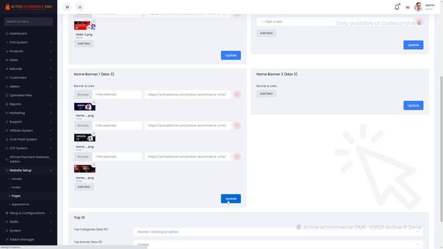 How to set up the Home page part | Active eCommerce CMS | Best Laravel ecommerce Script смотреть онлайн