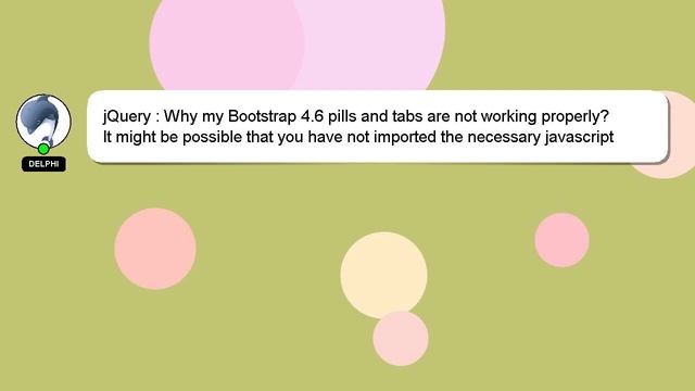 jQuery : Why my Bootstrap 4.6 pills and tabs are not working properly? смотреть онлайн