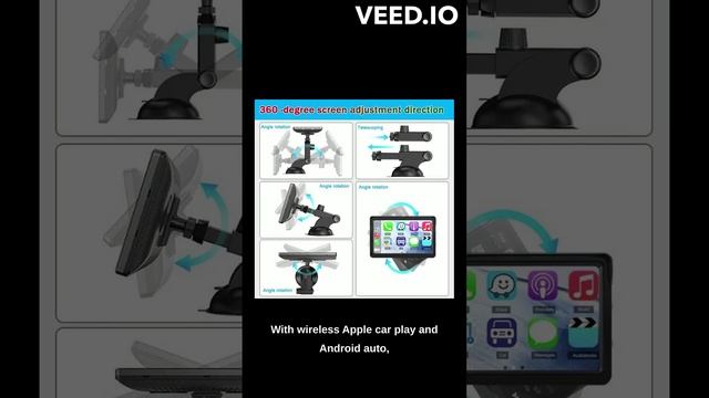 Unleash Seamless Connectivity Universal 7 inch Car MP5 Player with Wireless Apple CarPlay & Androi смотреть онлайн